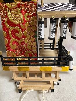 土浦　真鍋鹿島神社例大祭　真鍋3丁目山車ミニチュア/送料込み 土浦 真鍋鹿島神社例大祭 真鍋4丁目山車屋台ミニチュア/送料込み